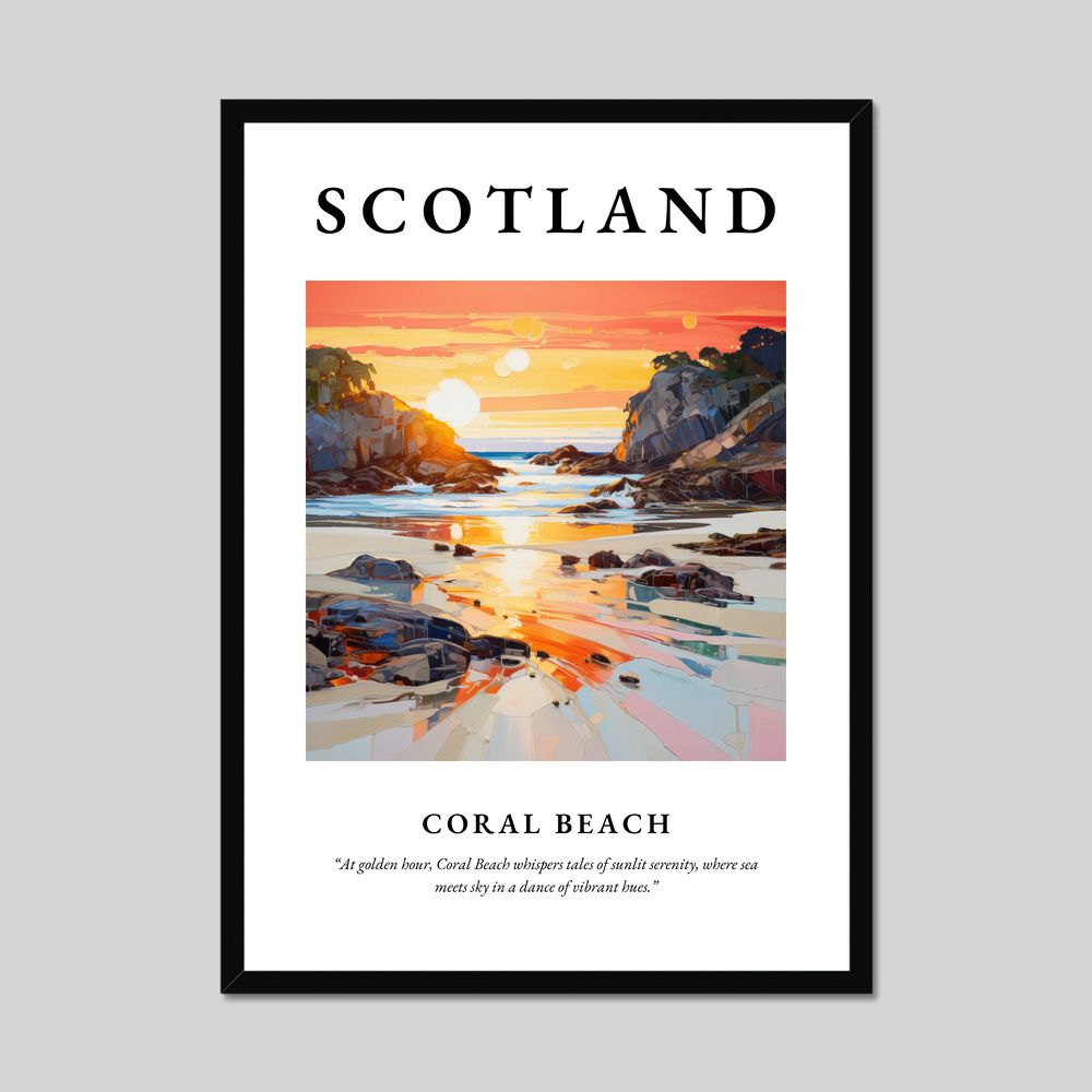 Poster of Coral Beach, Scotland.