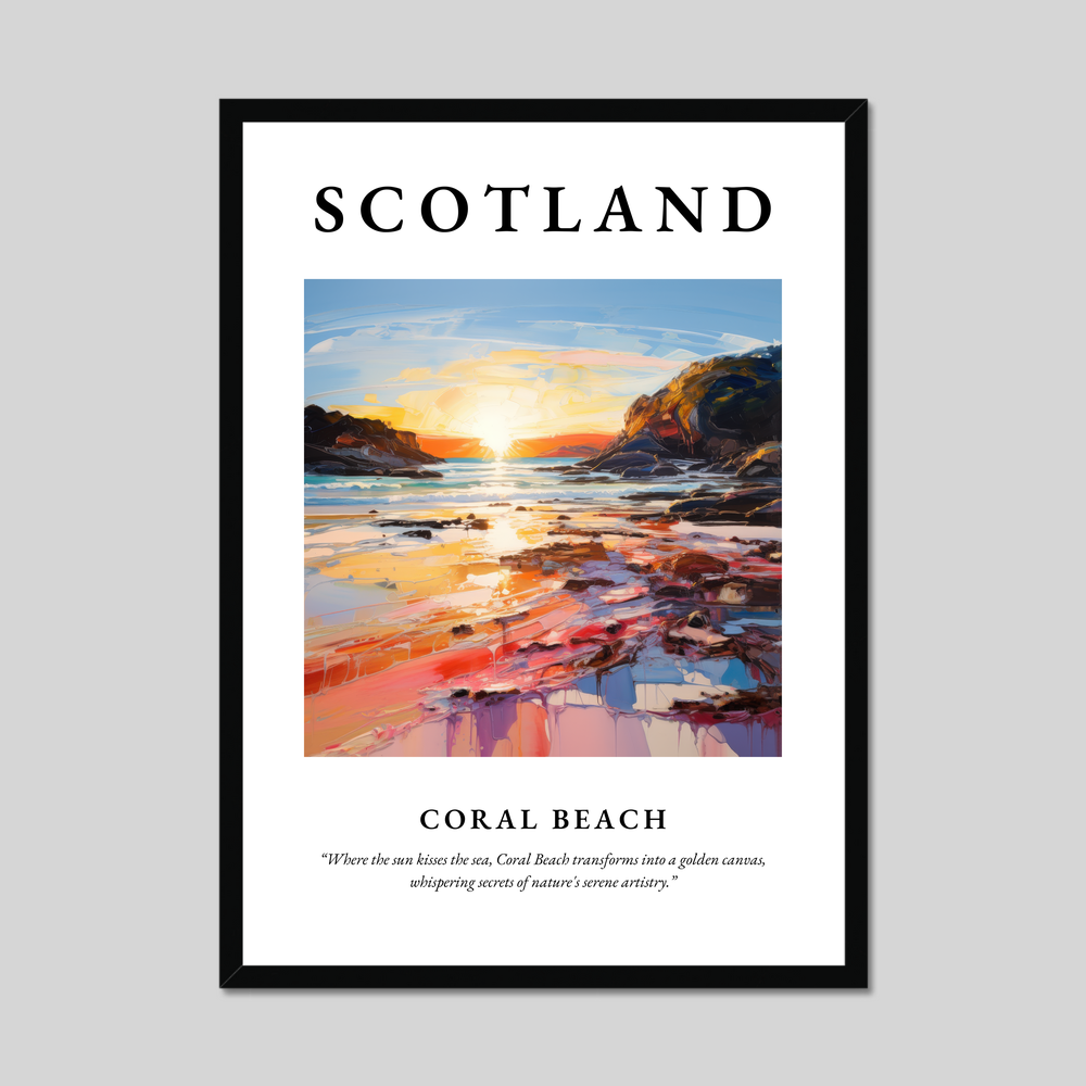 Poster of Coral Beach, Scotland.