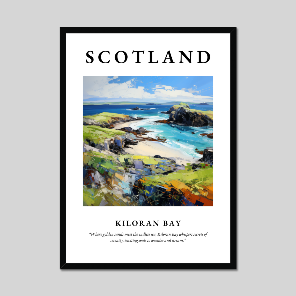 Poster of Kiloran Bay, Scotland.