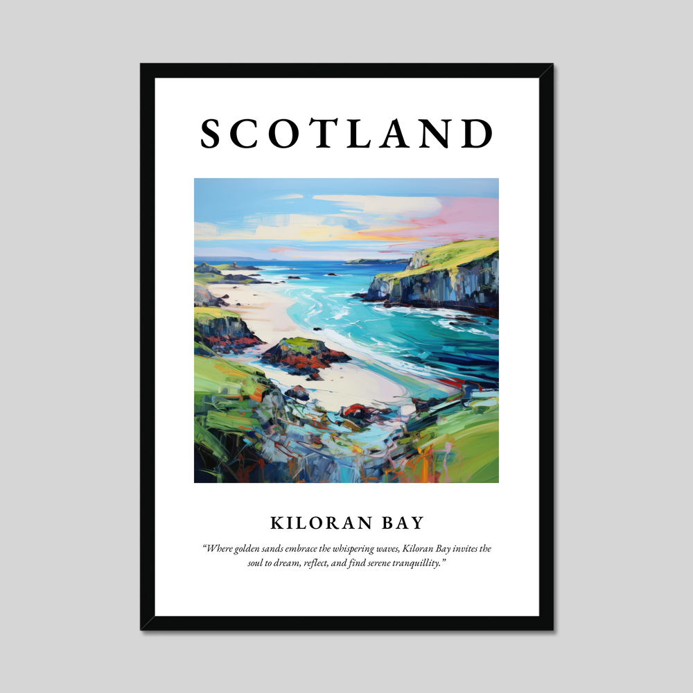 Poster of Kiloran Bay, Scotland.