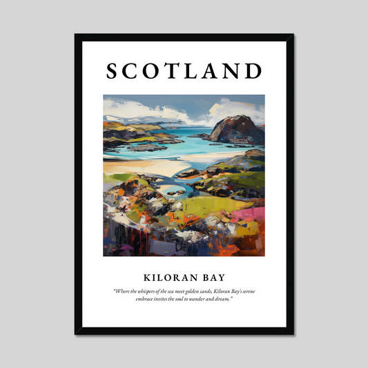 Poster of Kiloran Bay, Scotland.