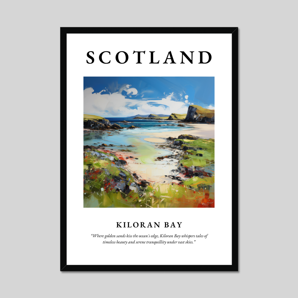 Poster of Kiloran Bay, Scotland.