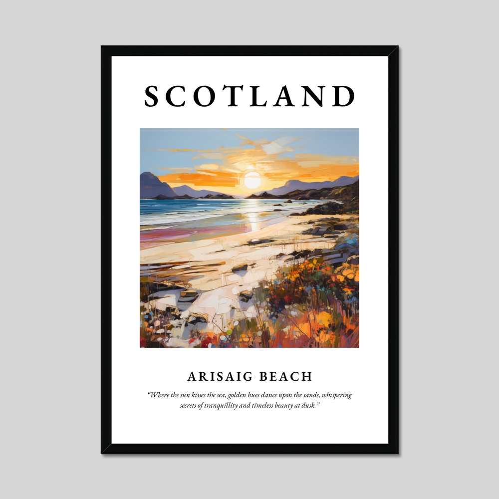 Poster of Arisaig Beach, Scotland.