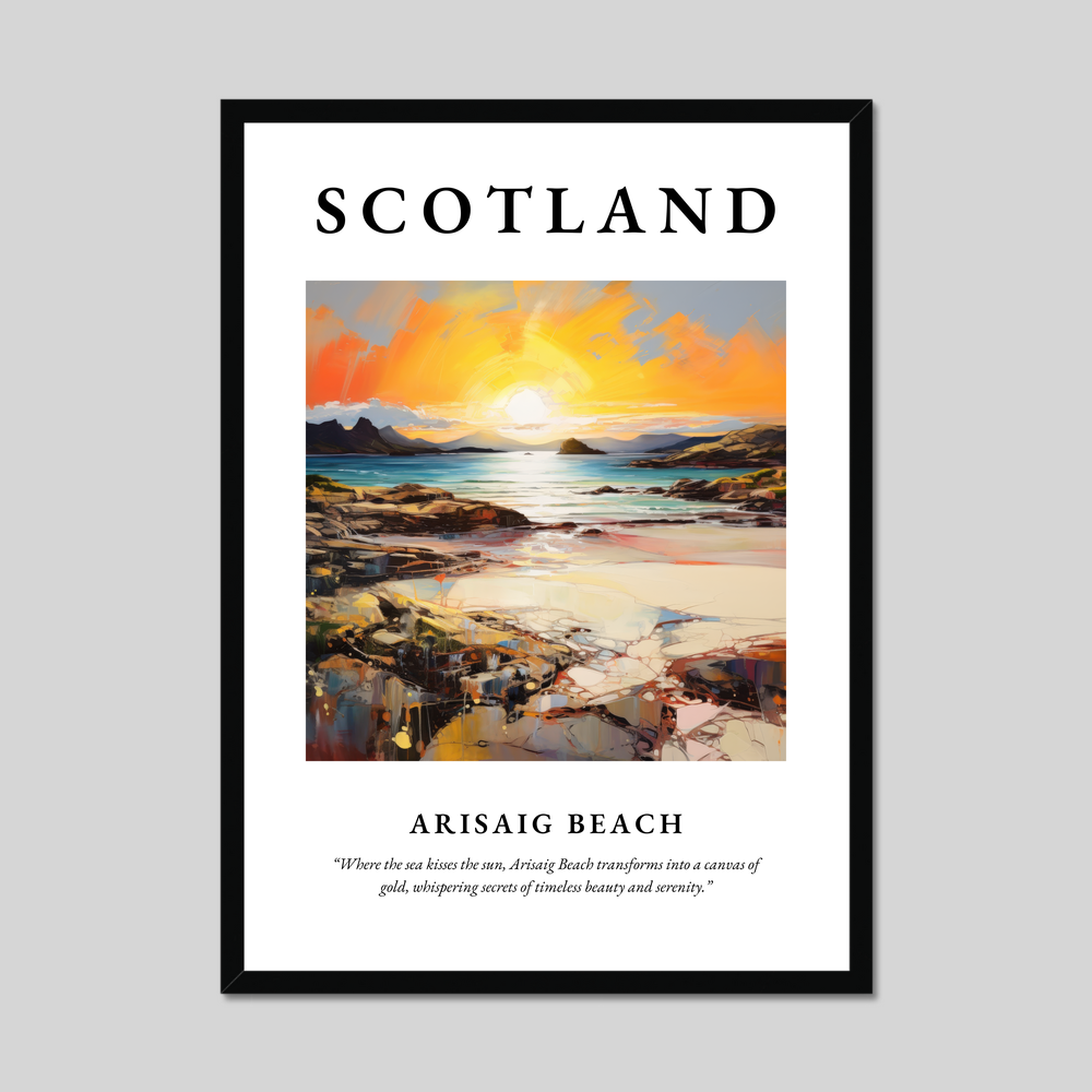 Poster of Arisaig Beach, Scotland.