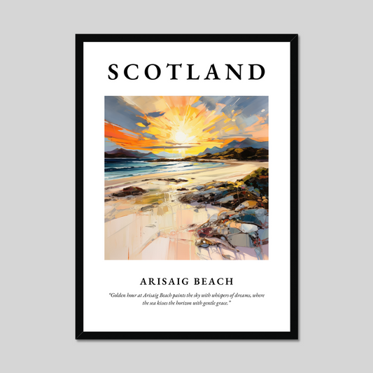 Poster of Arisaig Beach, Scotland.