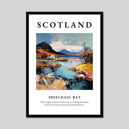 Poster of Shieldaig Bay, Scotland.