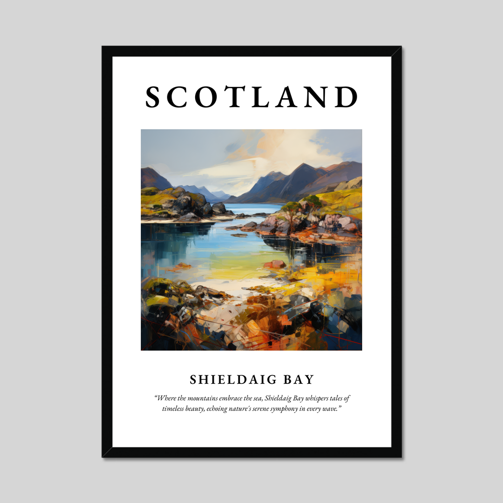 Poster of Shieldaig Bay, Scotland.