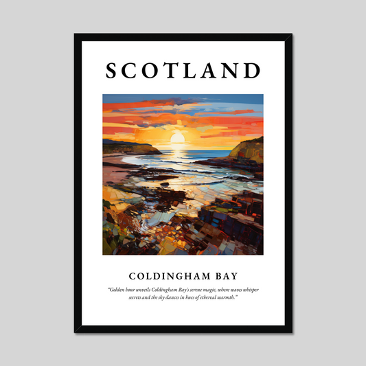 Poster of Coldingham Bay, Scotland.