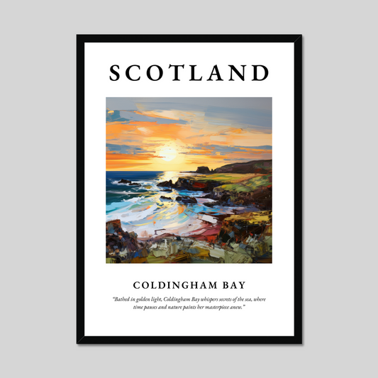 Poster of Coldingham Bay, Scotland.