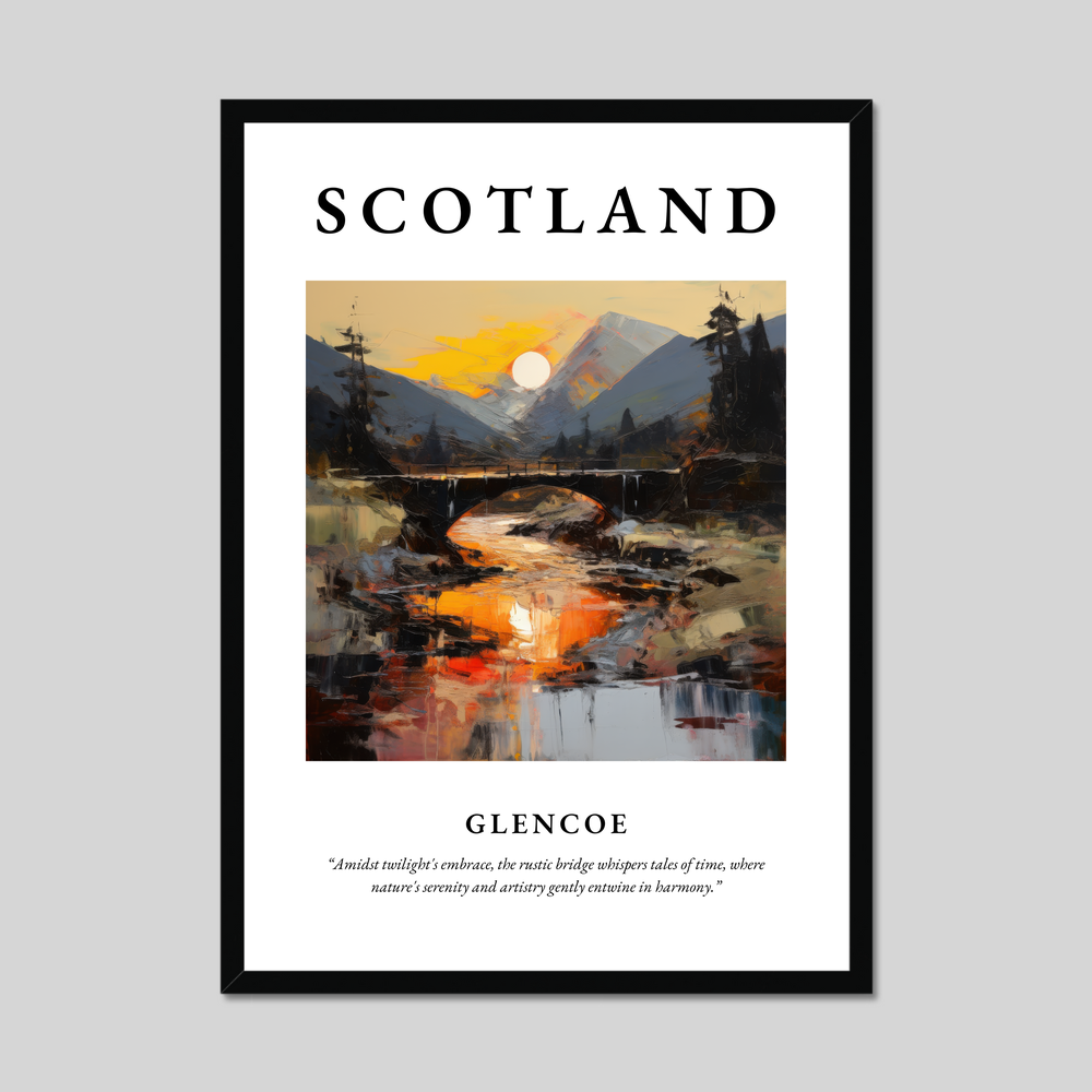 Poster of Glencoe, Scotland.