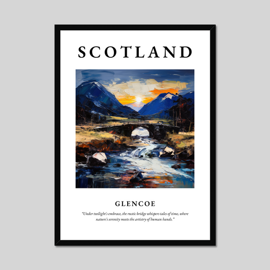 Poster of Glencoe, Scotland.