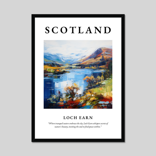 Poster of Loch Earn, Scotland.