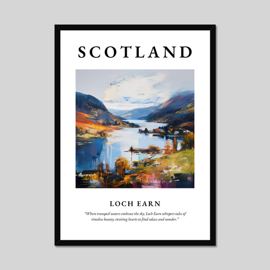 Poster of Loch Earn, Scotland.