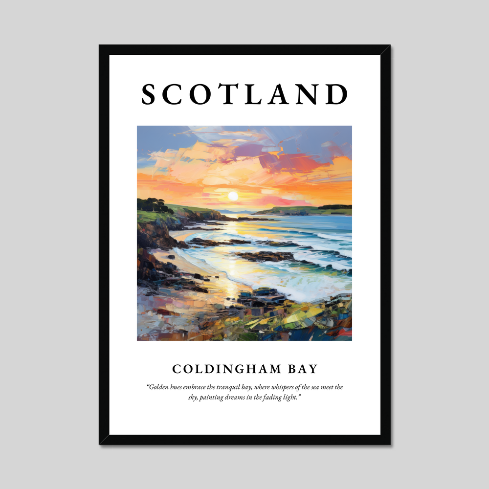 Poster of Coldingham Bay, Scotland.