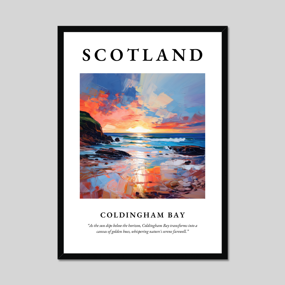 Poster of Coldingham Bay, Scotland.