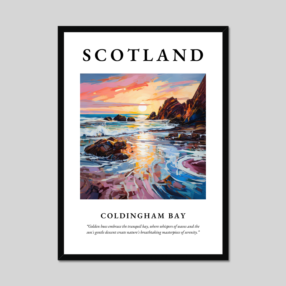 Poster of Coldingham Bay, Scotland.