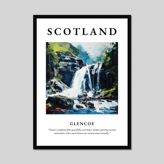 Poster of Glencoe, Scotland.