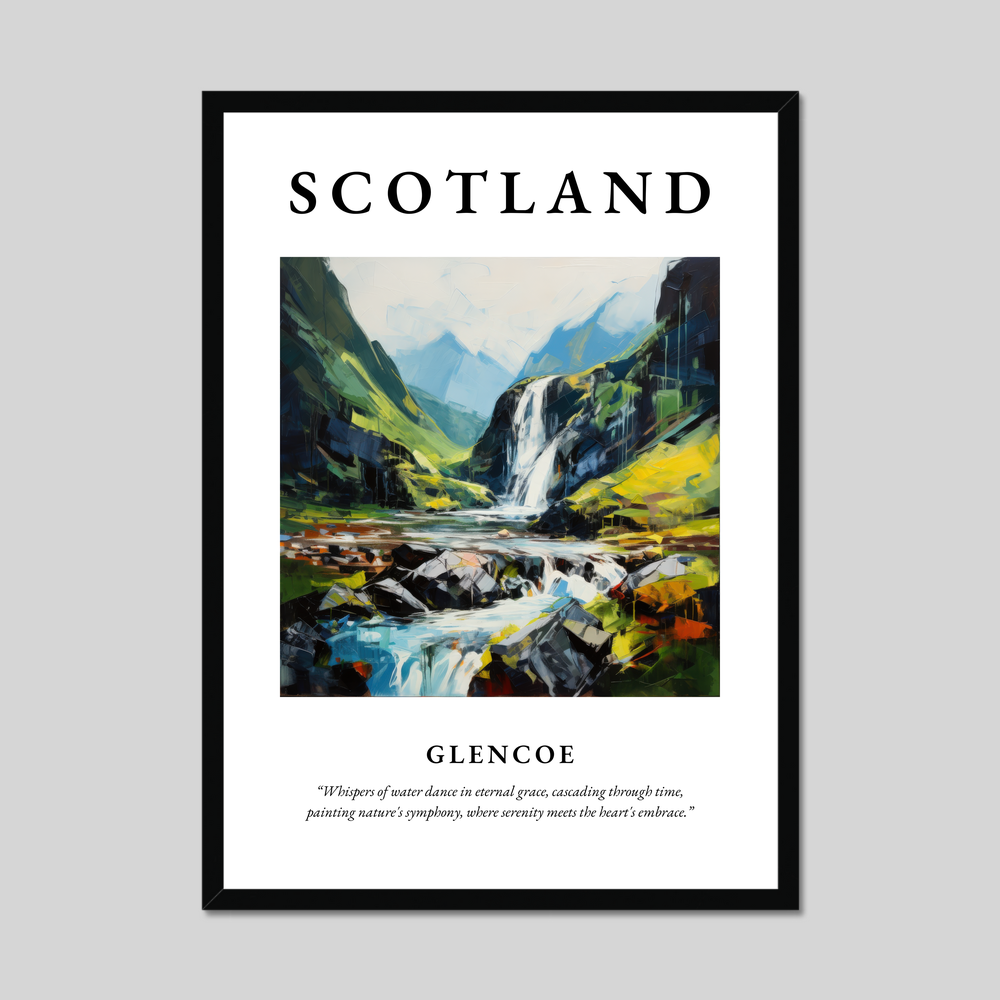 Poster of Glencoe, Scotland.