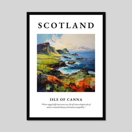 Poster of Isle of Canna, Scotland.