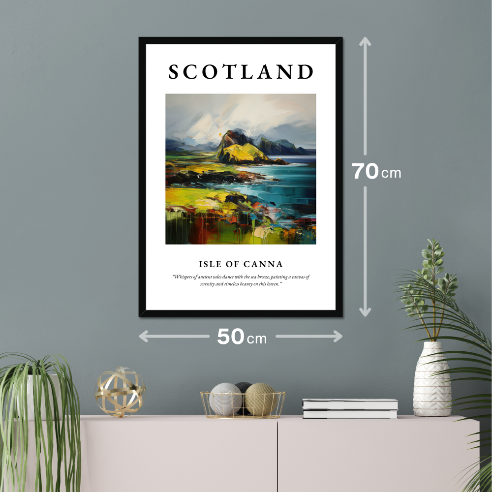 Poster of Isle of Canna hanging on a wall