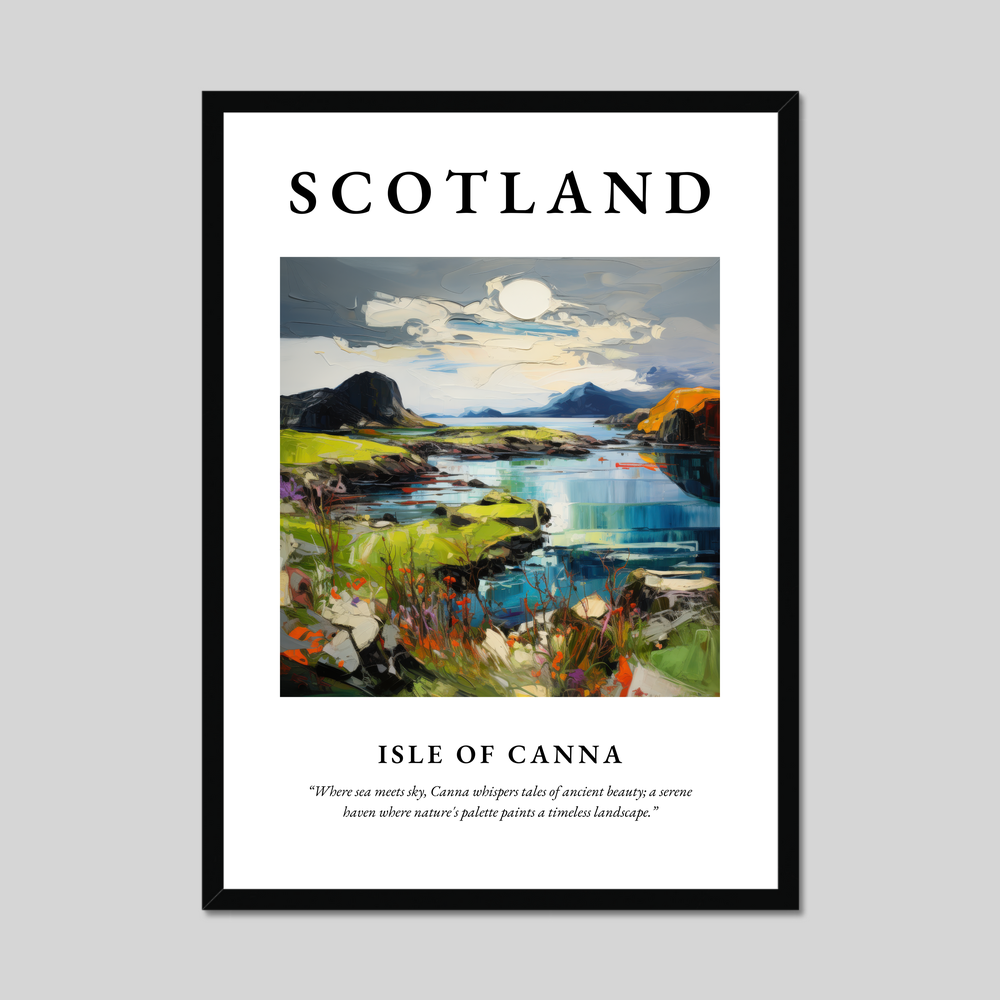 Poster of Isle of Canna, Scotland.