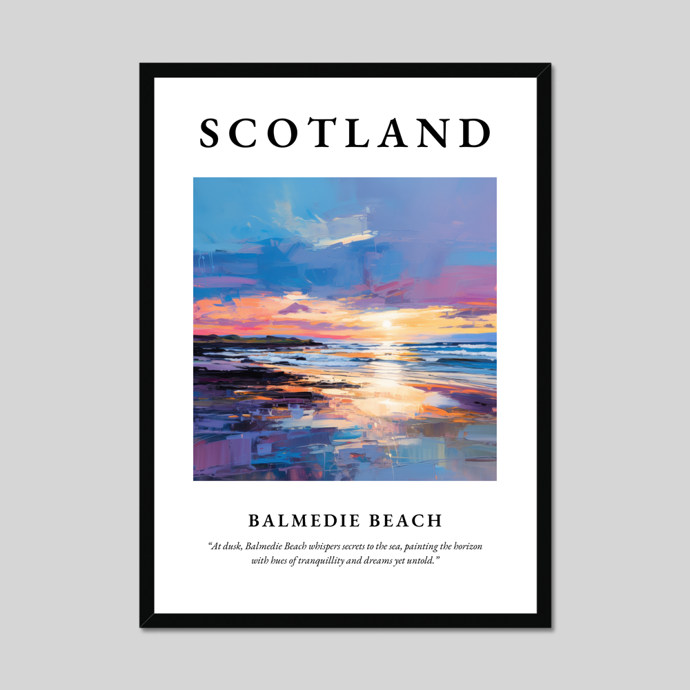 Poster of Balmedie Beach, Scotland.