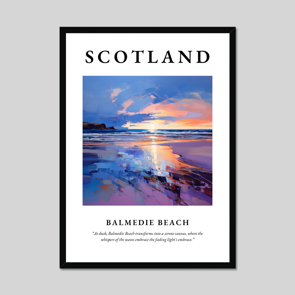 Poster of Balmedie Beach, Scotland.