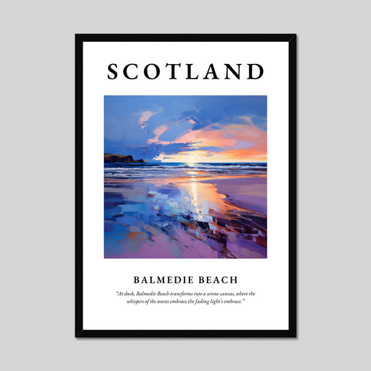 Poster of Balmedie Beach, Scotland.