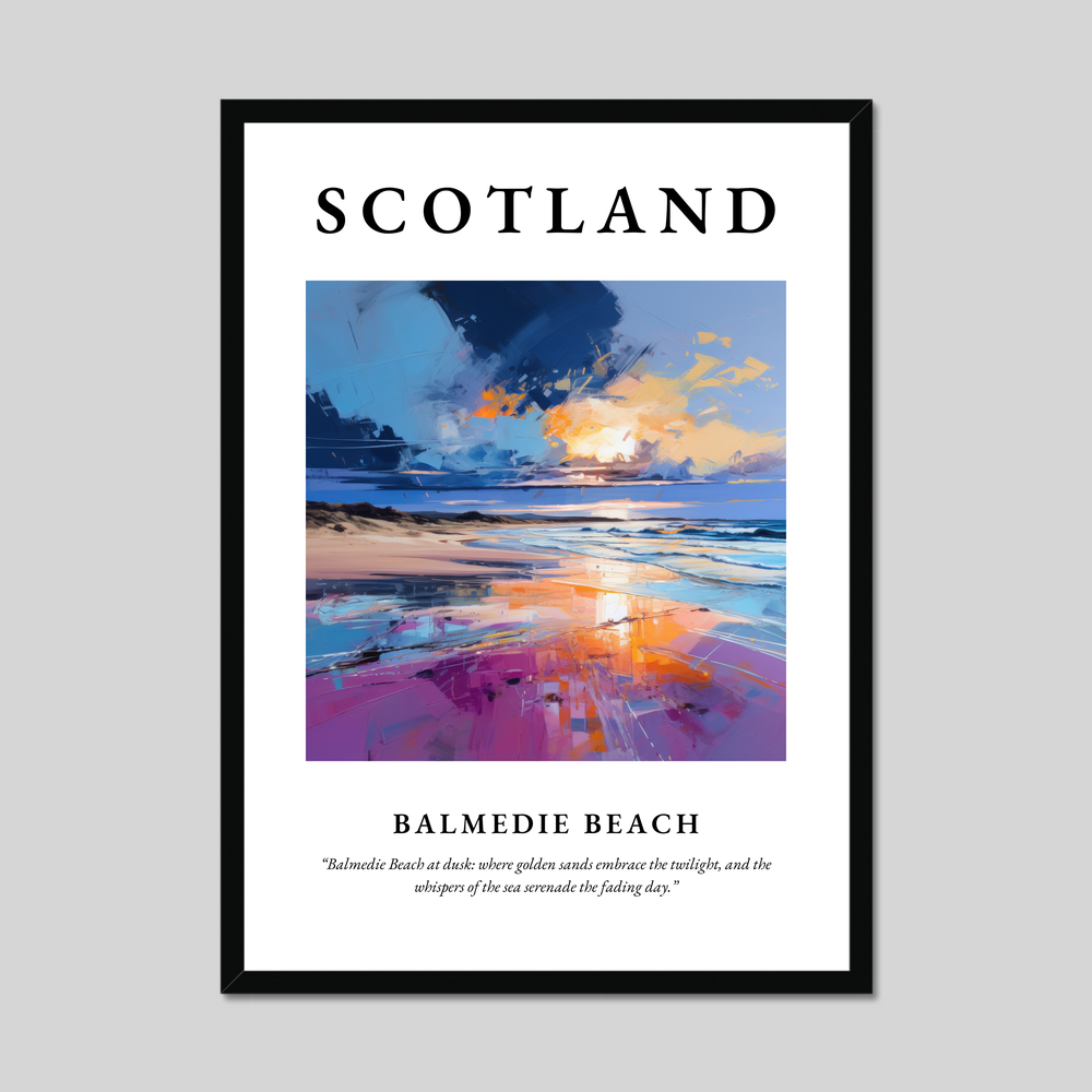 Poster of Balmedie Beach, Scotland.