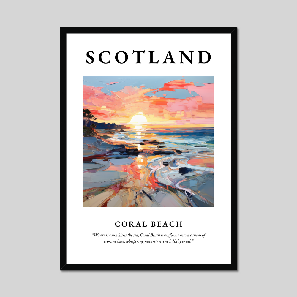 Poster of Coral Beach, Scotland.