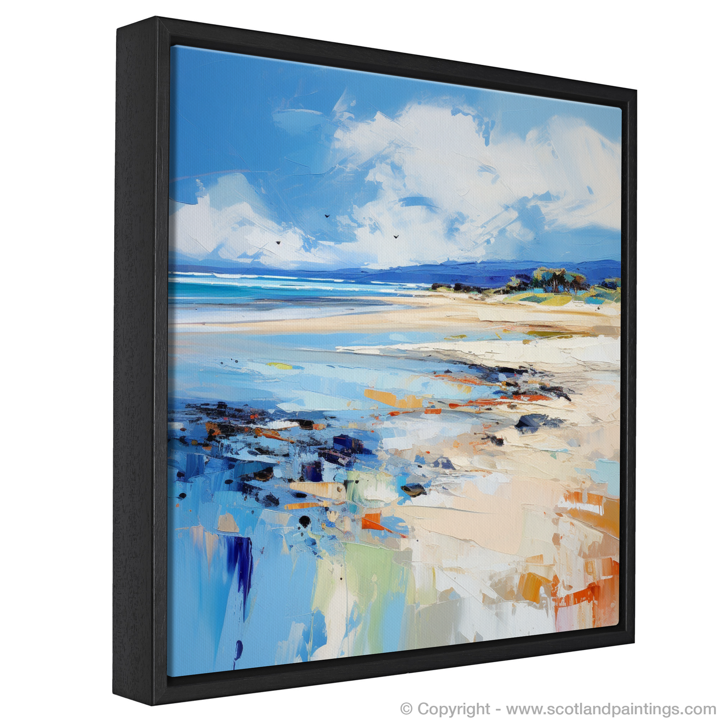 Painting and Art Print of Nairn Beach, Nairn entitled "Ethereal Shores of Nairn Beach".