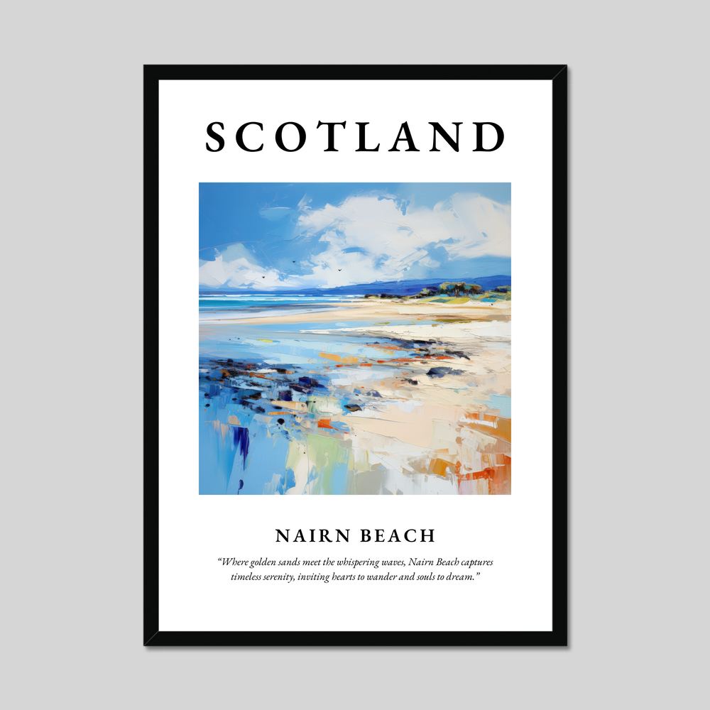 Poster of Nairn Beach, Scotland.