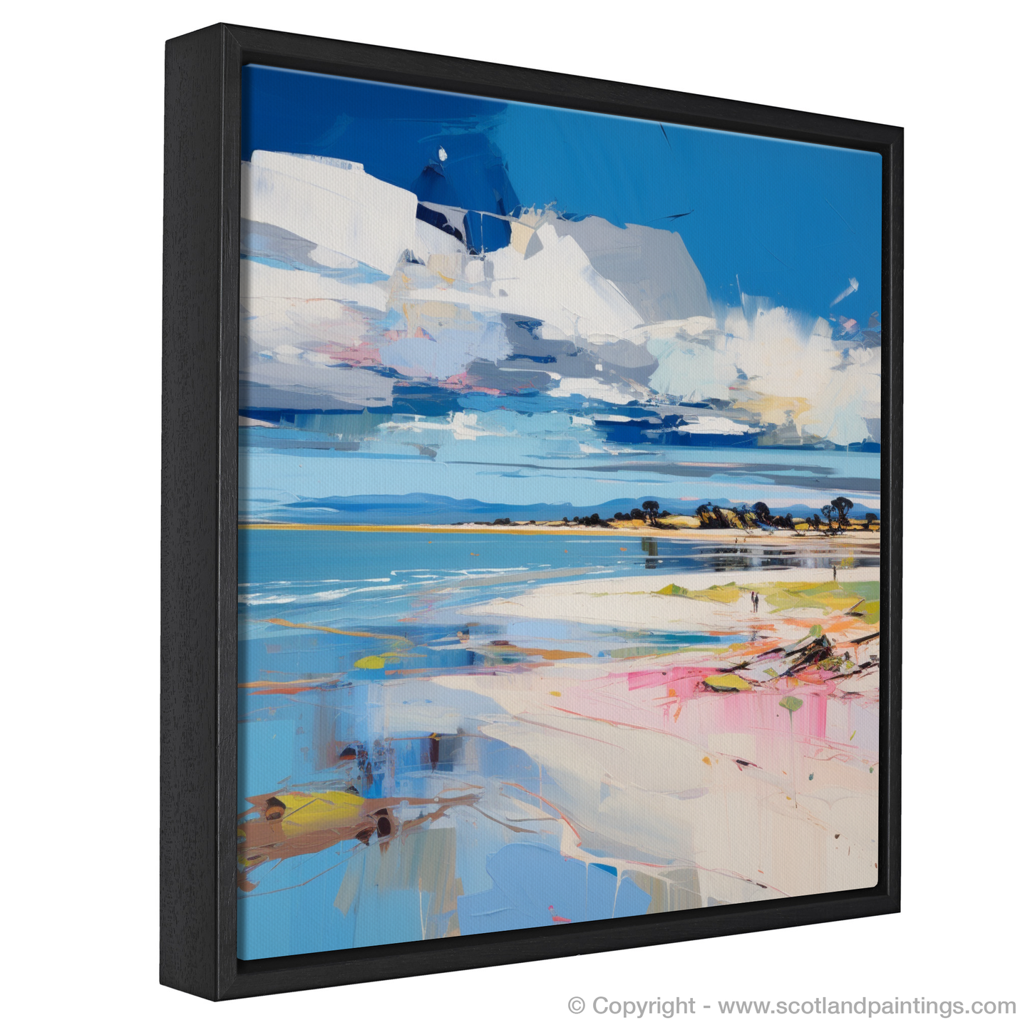 Painting and Art Print of Nairn Beach, Nairn entitled "Wild Embrace of Nairn Beach".