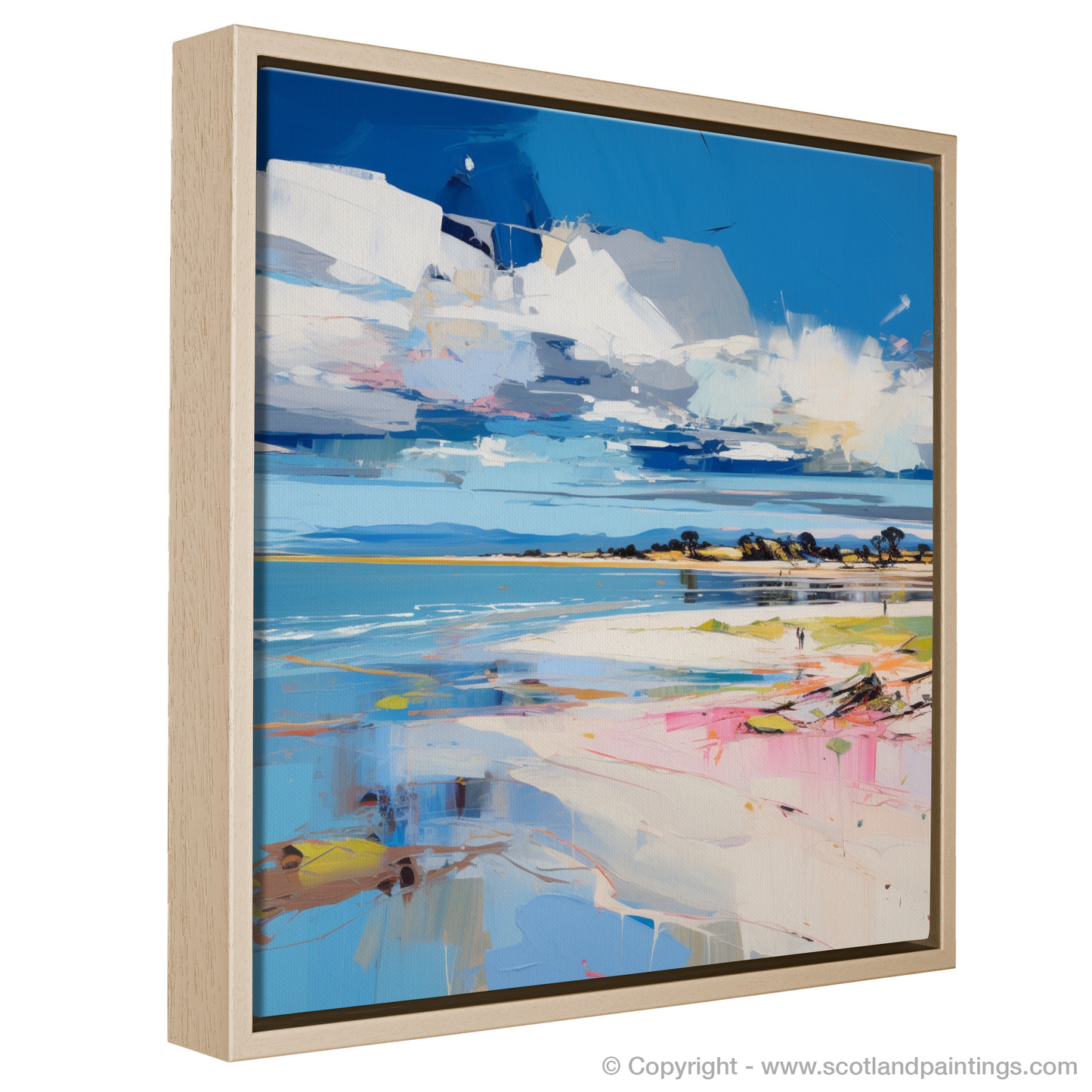 Painting and Art Print of Nairn Beach, Nairn entitled "Wild Embrace of Nairn Beach".