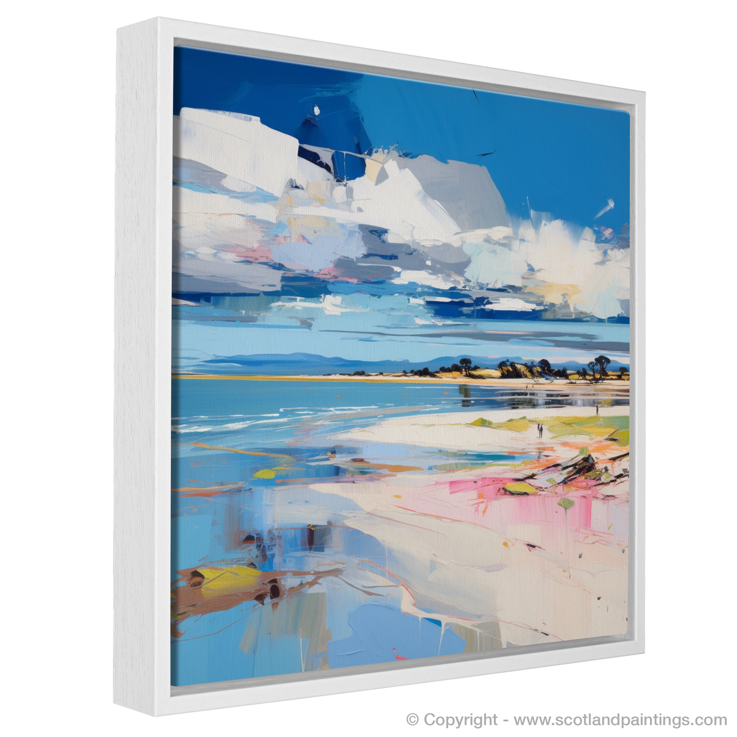 Painting and Art Print of Nairn Beach, Nairn entitled "Wild Embrace of Nairn Beach".