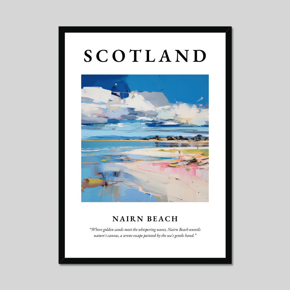 Poster of Nairn Beach, Scotland.