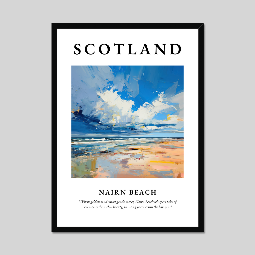 Poster of Nairn Beach, Scotland.