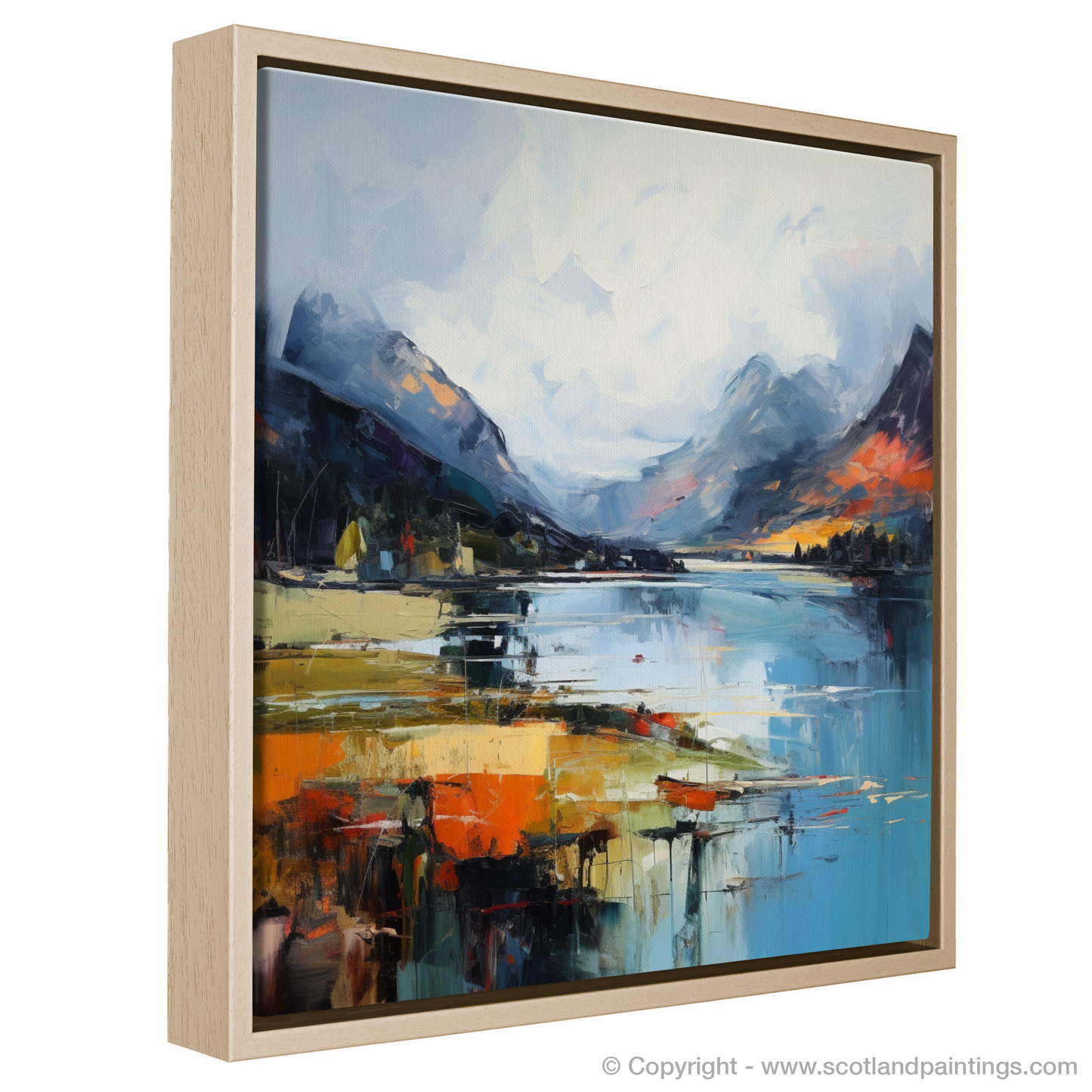 Painting and Art Print of Loch Leven, Highlands entitled "Expressionism Embrace: The Essence of Loch Leven".