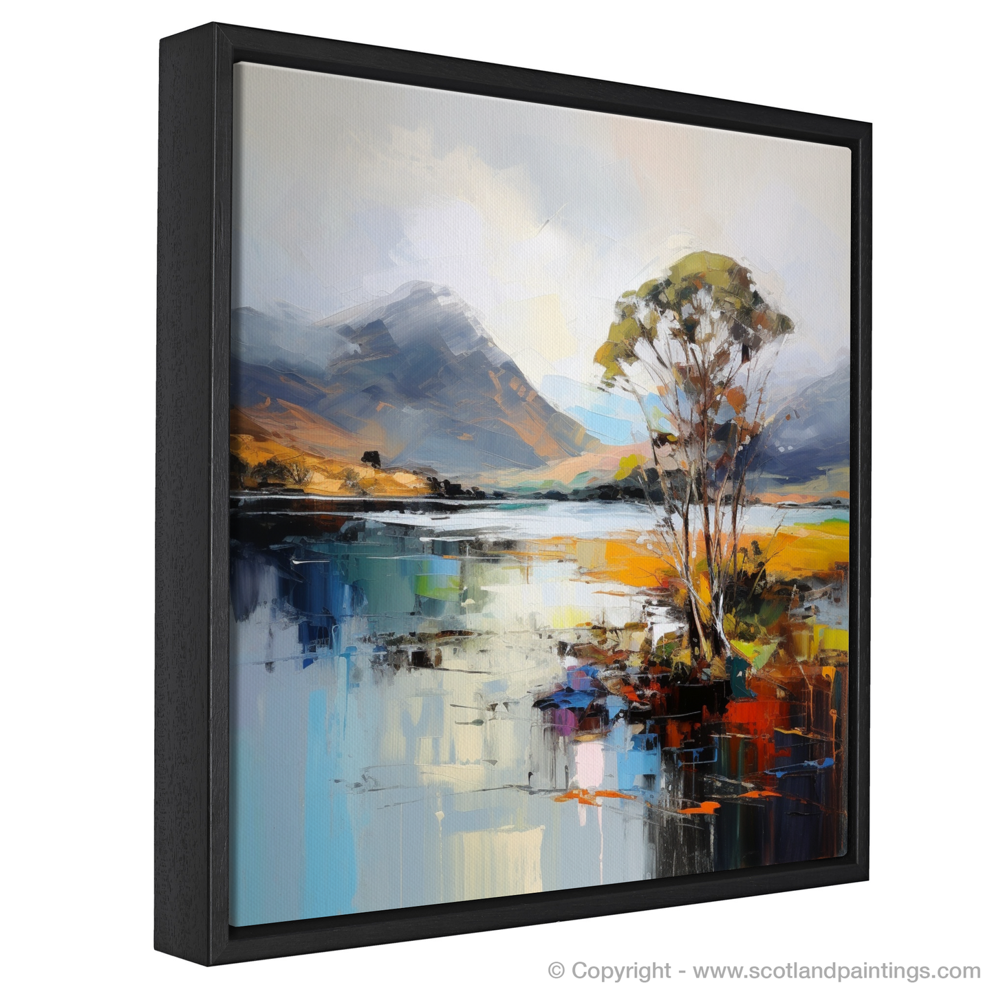 Painting and Art Print of Loch Leven, Highlands entitled "Expression of Loch Leven: A Scottish Highlands Masterpiece".