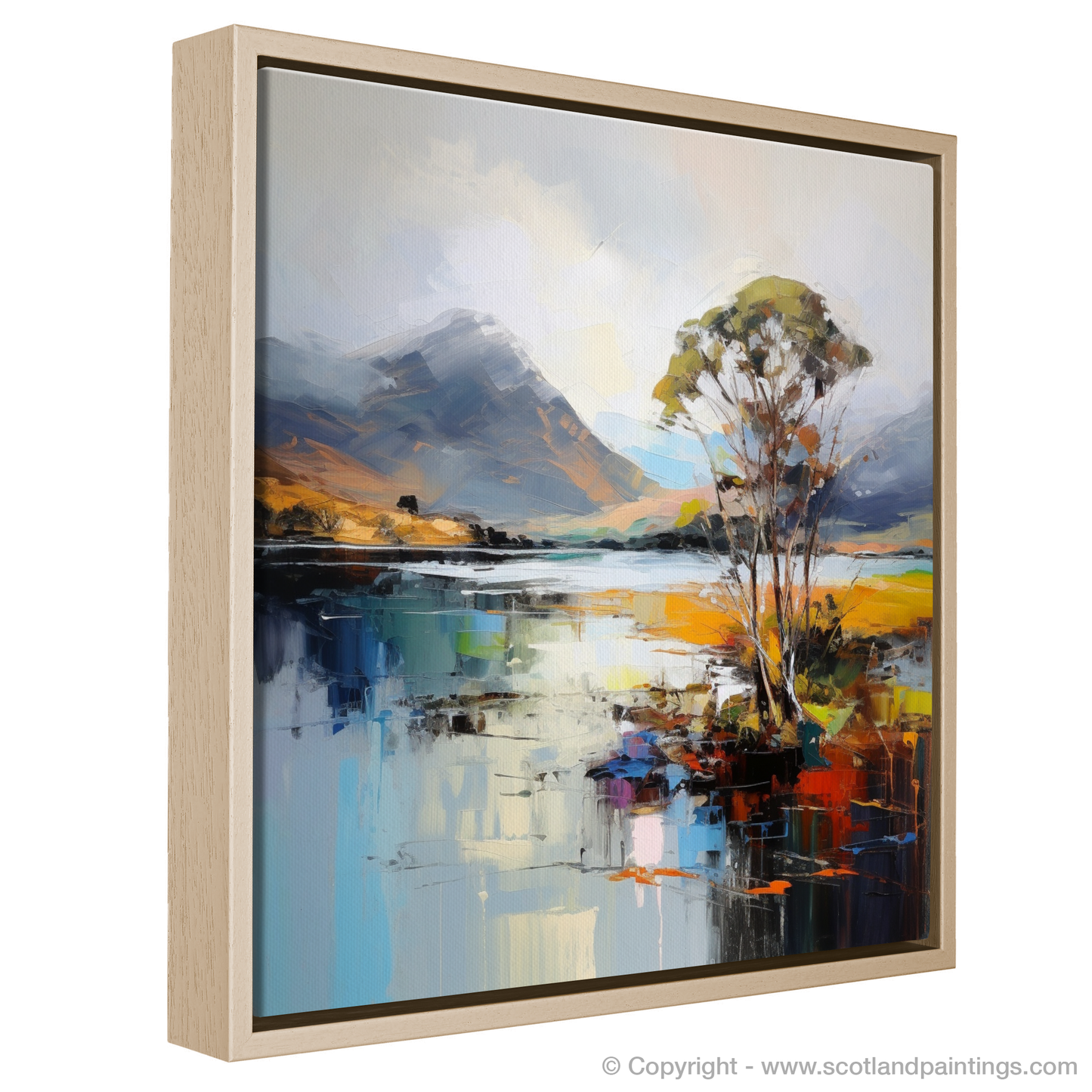 Painting and Art Print of Loch Leven, Highlands entitled "Expression of Loch Leven: A Scottish Highlands Masterpiece".