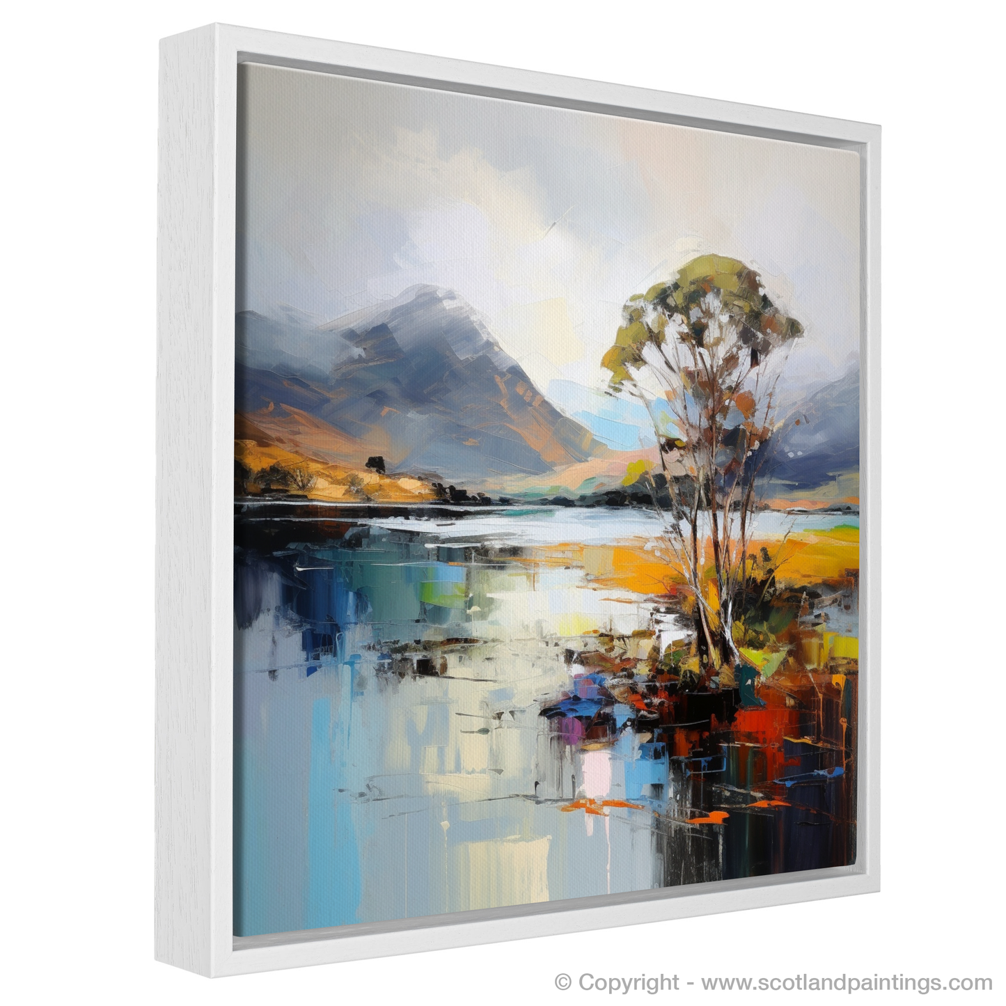 Painting and Art Print of Loch Leven, Highlands entitled "Expression of Loch Leven: A Scottish Highlands Masterpiece".