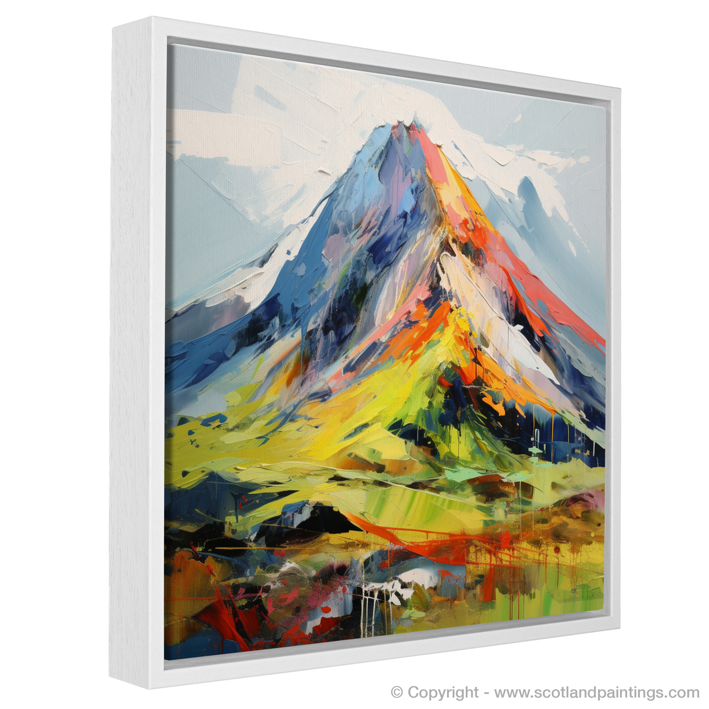 Painting and Art Print of Stob Binnein entitled "Expressionist Majesty of Stob Binnein".