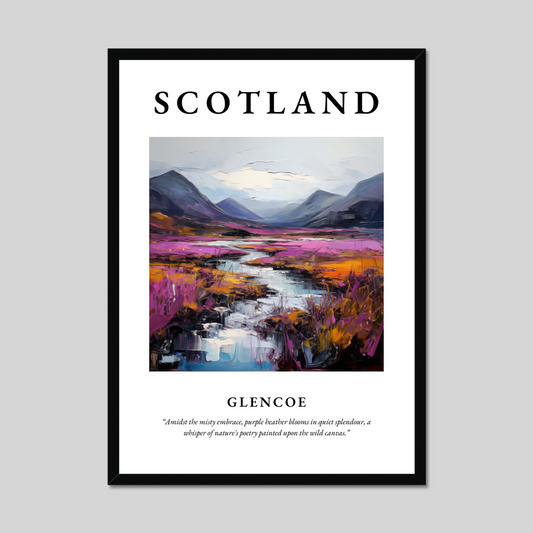 Poster of Glencoe, Scotland.