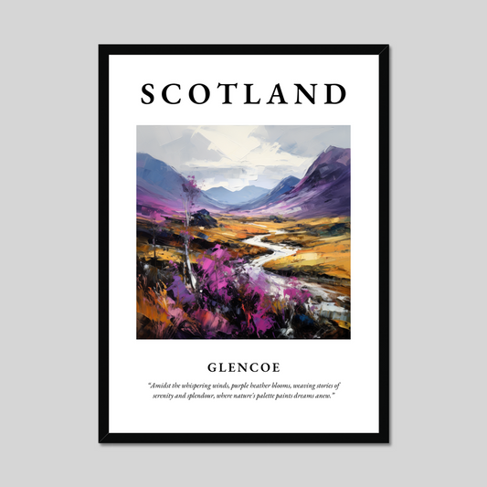 Poster of Glencoe, Scotland.