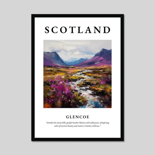 Poster of Glencoe, Scotland.