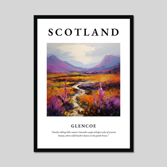 Poster of Glencoe, Scotland.