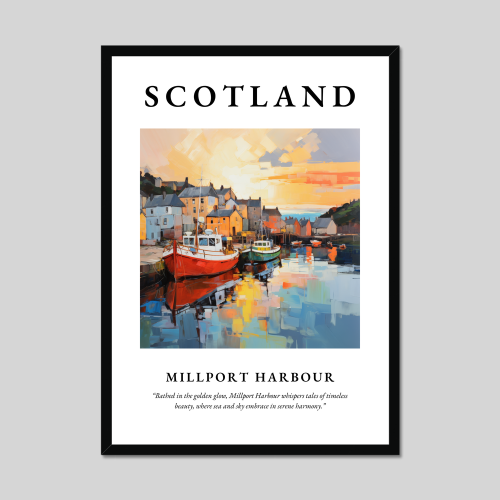 Poster of Millport Harbour, Scotland.