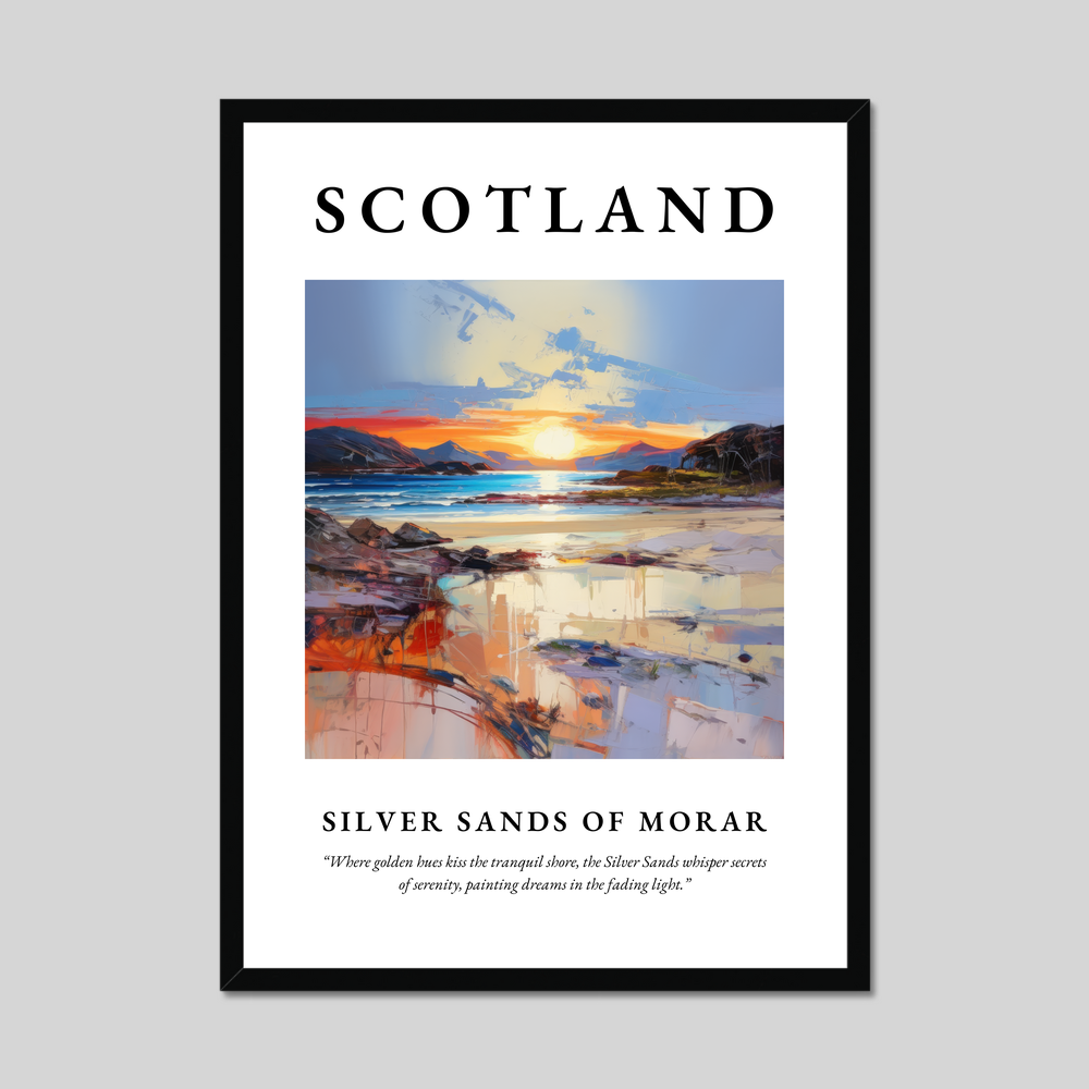 Poster of Silver Sands of Morar, Scotland.