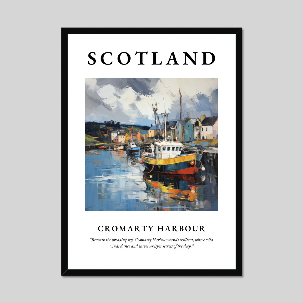 Poster of Cromarty Harbour, Scotland.