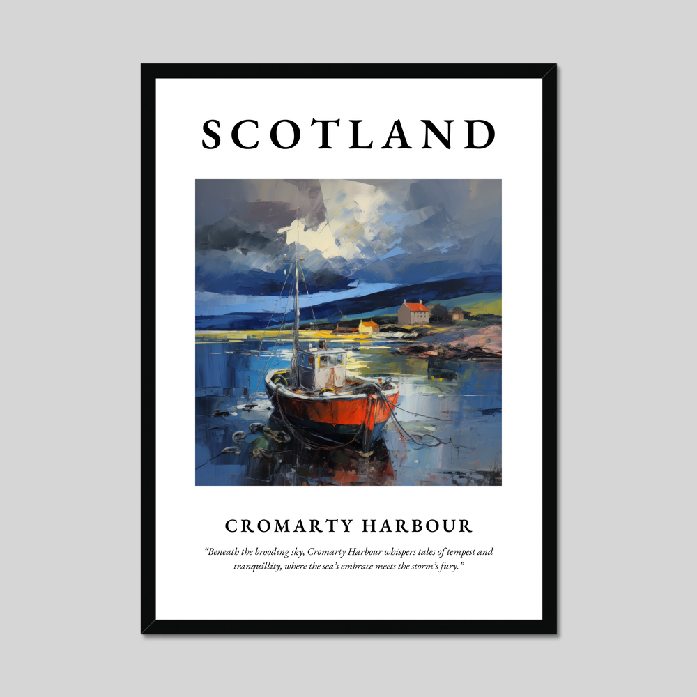 Poster of Cromarty Harbour, Scotland.